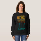 Hau Beach Miami Florida Surf Spot Summer Souvenir  Sweatshirt (Vorne ganz)