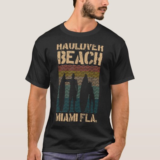 Hau Beach Miami Florida Surf Spot Summer Souvenir T-Shirt (Vorderseite)