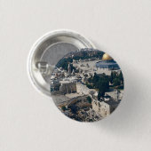 Haube des Felsens, alte Stadt Jerusalem, Israel Button (Vorne & Hinten)