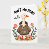 Haube Mutter Gans Kunstkarte Karte (Gelbe Blume)