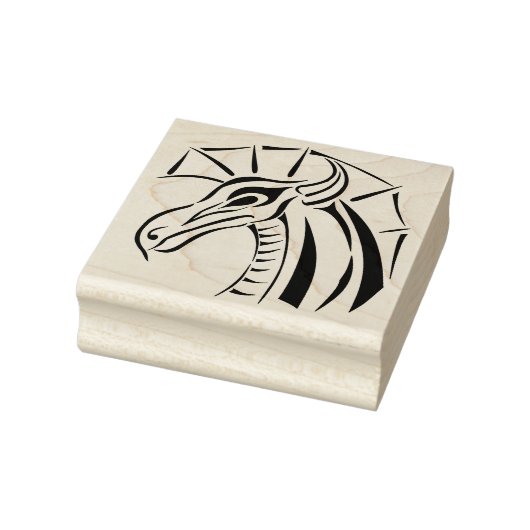 Hauben-Drache Gummistempel (Stempel)