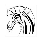 Hauben-Drache Gummistempel (Prägung)