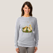 Haubenentenfamilie T-Shirt (Vorne ganz)