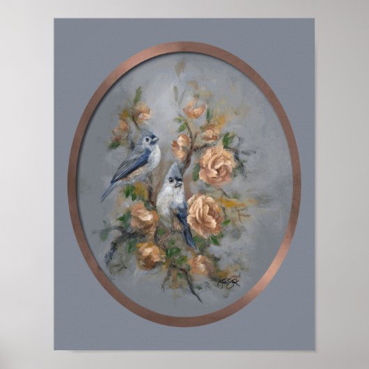 Haubenmeise 28x35cm poster (Vorne)