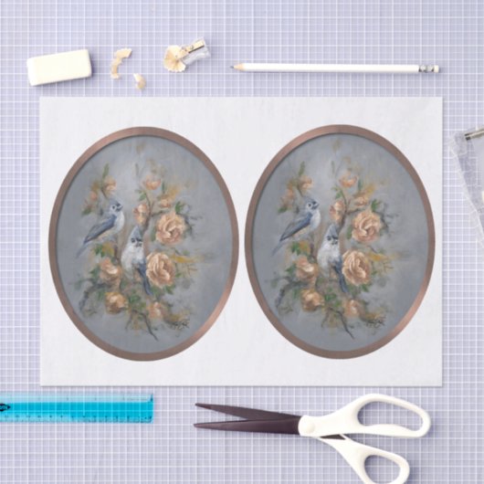 Haubenmeise Seidenpapier (Handwerk)