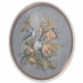 Haubenmeisen Aufkleber (Vorderseite)