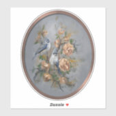 Haubenmeisen Aufkleber (Blatt)