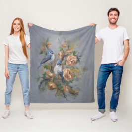 Haubenmeisen Fleecedecke
