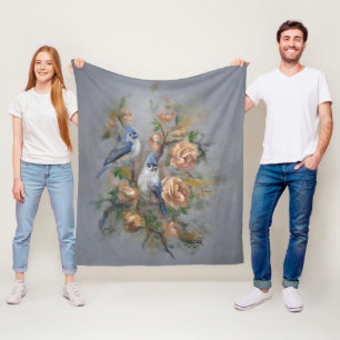 Haubenmeisen Fleecedecke