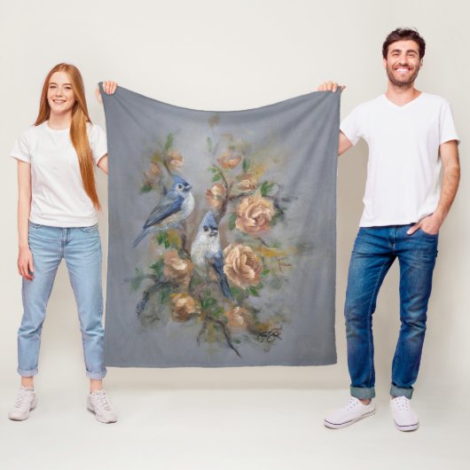 Haubenmeisen Fleecedecke (Beispiel)