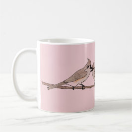 Haubenmeisen Liebesvögel Kaffeetasse