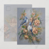 Haubenmeisen Postkarte (Vorne/Hinten)