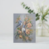 Haubenmeisen Postkarte (Stehend Vorderseite)