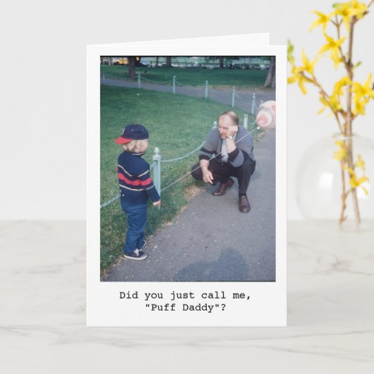 Hauch-Vati Karte (Gelbe Blume)