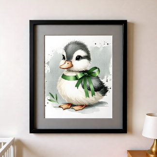 Hauch von Farbe Kinderzimmer Bauernhof Tiere Ente Poster