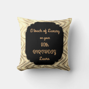 Hauch von Luxus 80. Geburtstag Design Kissen