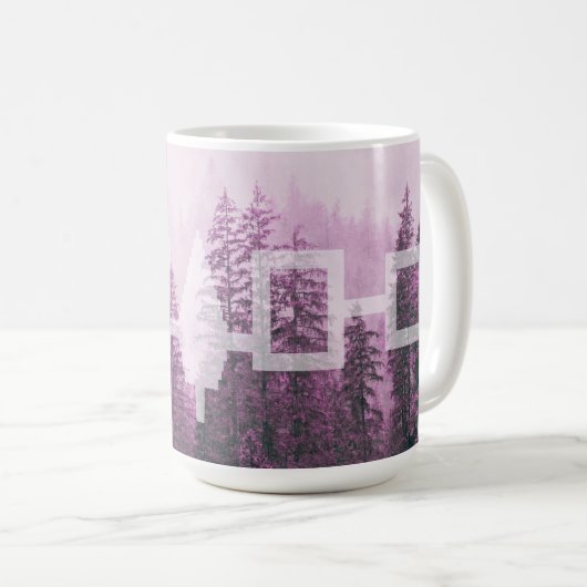 Haudenounee Misty Forest Flag Kaffeetasse (VorderseiteRechts)