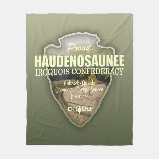 Haudenounee (Pfeilspitzen) Fleecedecke (Vorderseite)