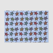 Haufen Abstrakte Schildkröten Farbige Muscheln Bla Seidenpapier (Vorderseite)