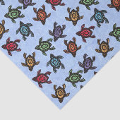 Haufen Abstrakte Schildkröten Farbige Muscheln Bla Seidenpapier (Ausschnitt)