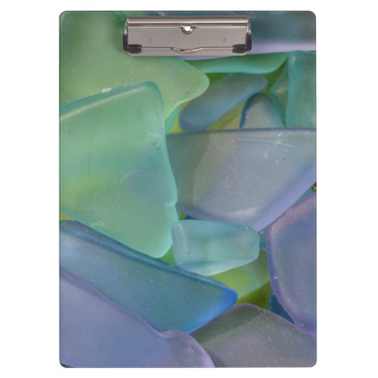 Haufen blaues Strandglas, Alaska Klemmbrett (Vorderseite)