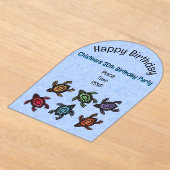 Haufen farbenfrohe Abstrakte Schildkröten Blauer G Acryleinladungen (Ablage )