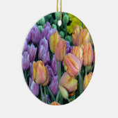 Haufen farbiger Tulpen Keramikornament (Rechts)