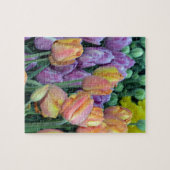 Haufen farbiger Tulpen Puzzle (Horizontal)