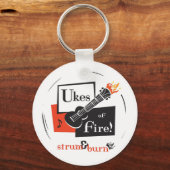 Haufen Feuer! Schlüsselanhänger - weiß (Vorderseite)