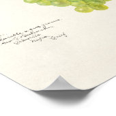 Haufen Grüne Trauben Fruchtfarben Poster (Ecke)