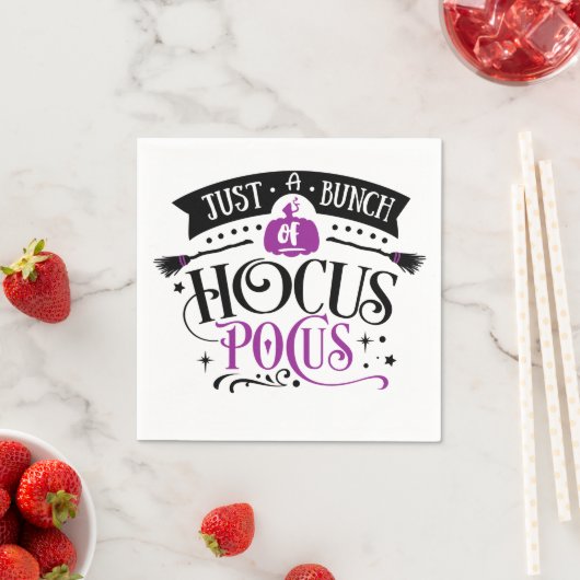 Haufen Hocus Pocus Halloween Typografie Napkins Serviette (Beispiel)