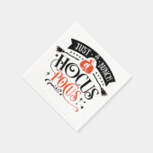 Haufen Hocus Pocus Halloween Typografie Napkins Serviette (Ecke)