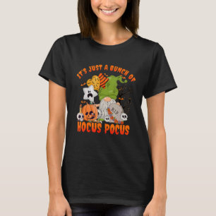 Haufen Hocus Pocus Pumpkin Gnome Bats Beängstigend T-Shirt