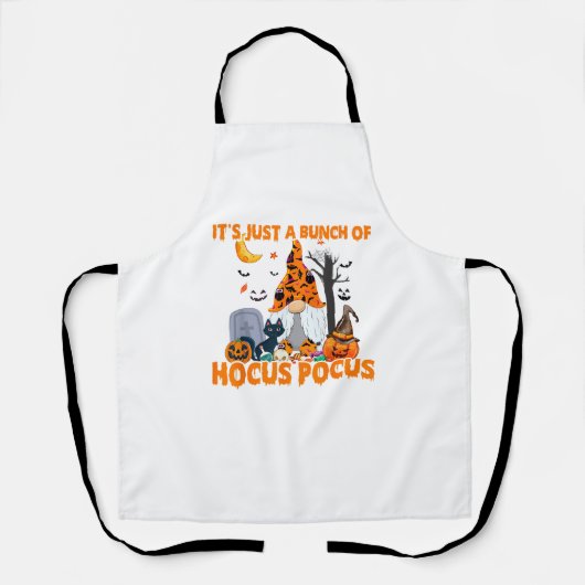 Haufen Hocus Pocus Pumpkin Gnome Fledermäuse Beäng Schürze (Vorderseite)