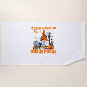 Haufen Hocus Pocus Pumpkin Gnome Fledermäuse Beäng Strandtuch