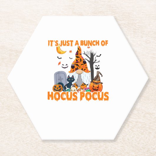 Haufen Hocus Pocus Pumpkin Gnome Fledermäuse Beäng Untersetzer (Vorderseite)