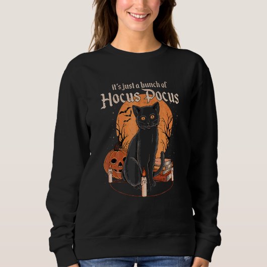 Haufen Hokuspokus Katze Sweatshirt (Vorderseite)