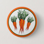 Haufen Karotten Orange Gemüsegarten Veggie Garten Button (Vorderseite)
