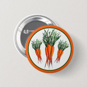 Haufen Karotten Orange Gemüsegarten Veggie Garten Button