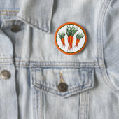 Haufen Karotten Orange Gemüsegarten Veggie Garten Button (Beispiel)