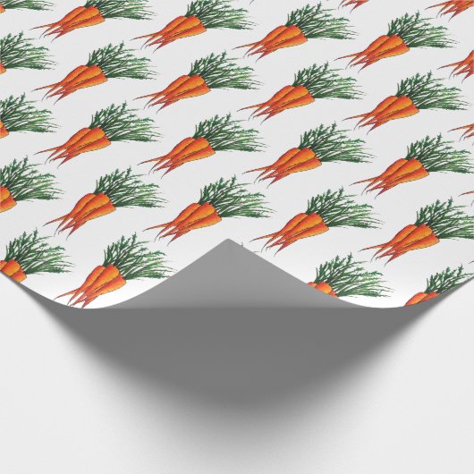 Haufen Karotten Orange Gemüsegarten Veggie Garten Geschenkpapier (Ecke)