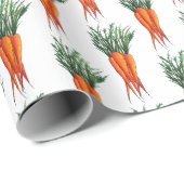 Haufen Karotten Orange Gemüsegarten Veggie Garten Geschenkpapier (Rolleneckpunkt)