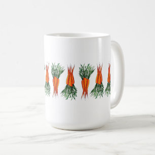 Haufen Karotten Orange Gemüsegarten Veggie Garten Kaffeetasse