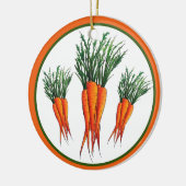 Haufen Karotten Orange Gemüsegarten Veggie Garten Keramik Ornament (Links)