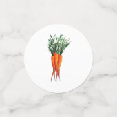 Haufen Karotten Orange Gemüsegarten Veggie Garten Konfetti (Klein Vorderseite)