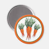 Haufen Karotten Orange Gemüsegarten Veggie Garten Magnet (Vorderseite/Rückseite)