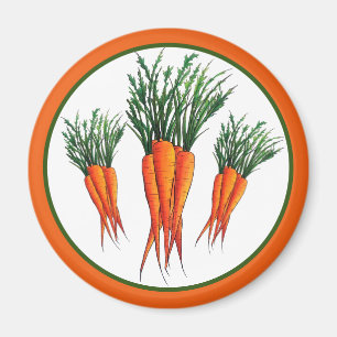 Haufen Karotten Orange Gemüsegarten Veggie Garten Magnet