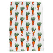 Haufen Karotten Orange Gemüsegarten Veggie Garten Mittlere Geschenktüte (Rückseite)