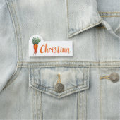 Haufen Karotten Orange Gemüsegarten Veggie Garten Namensschild (Beispiel)