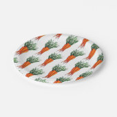 Haufen Karotten Orange Gemüsegarten Veggie Garten Pappteller (Schrägansicht)